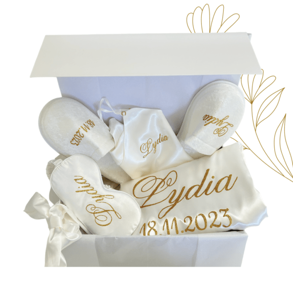 Coffret Peignoir Avec Nuisette - Blanc