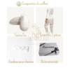 Coffret Peignoir Avec Pantalon - Blanc
