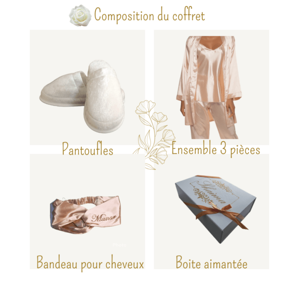 Coffret_Peignoir avec pantalon Nude 1